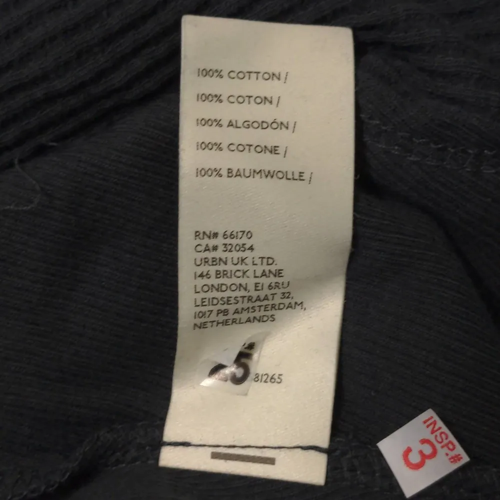 Free People Santa Clara Thermal Top Shirt Black Slouchy V-Neck L New - Image 9