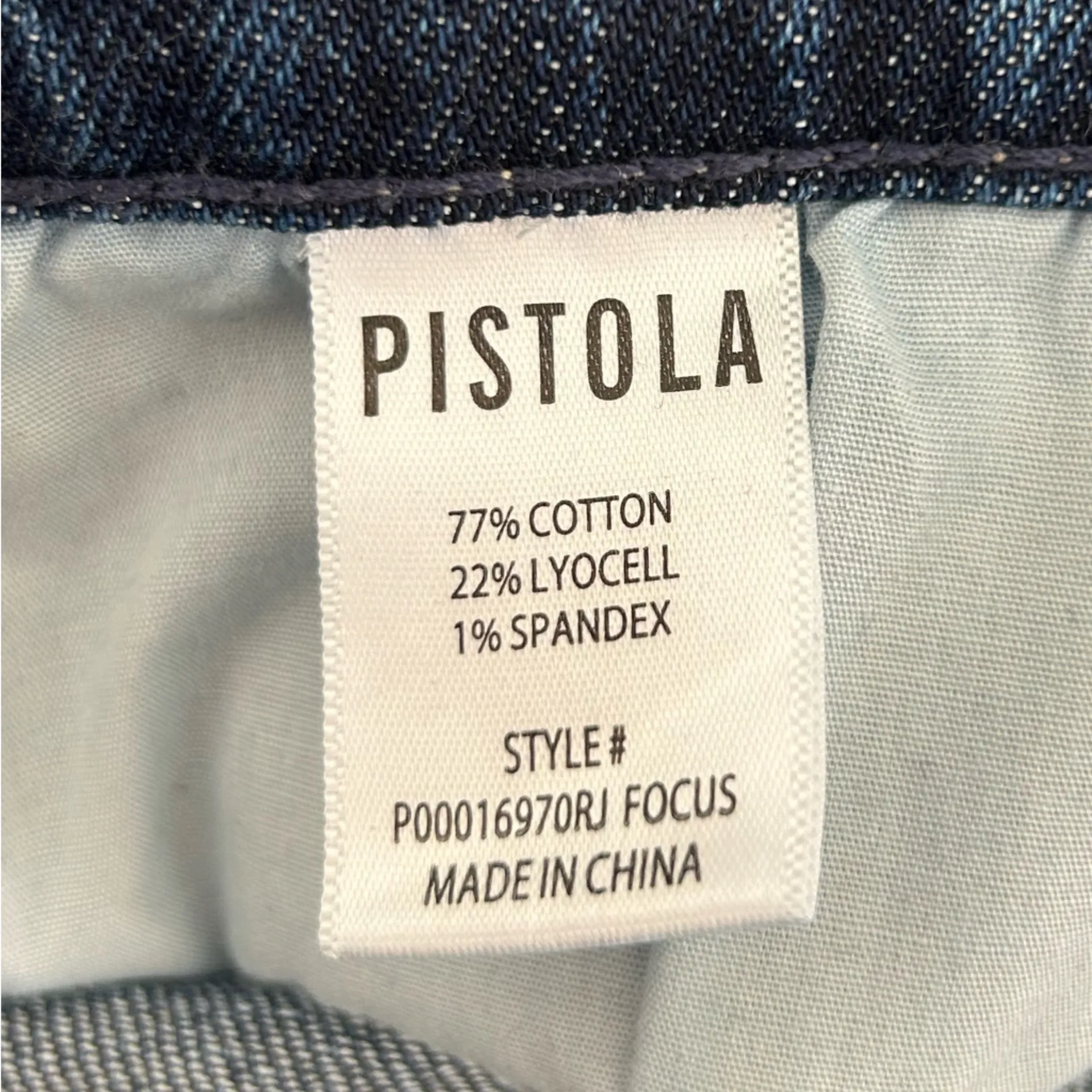 Pistola Bri High Rise Slim Straight Denim Blue Jeans Size 30 - Image 6
