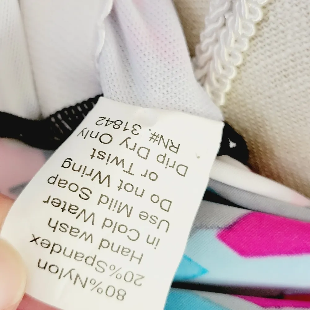 Carribean Sand printed one piece swimsuit size 14 - Image 6