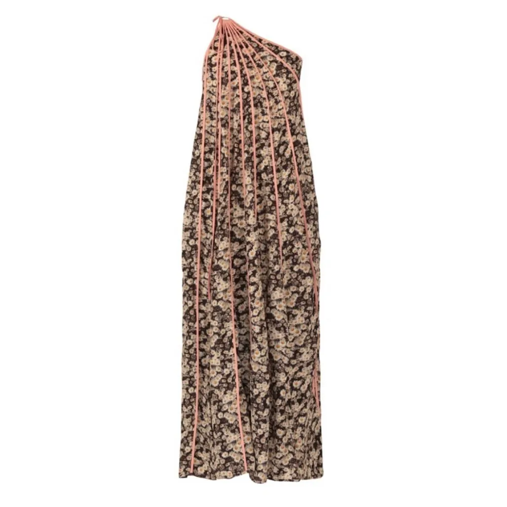 Stella McCartney Louisa Silk Stripe One-Shoulder Floral Dress NWT - Image 7