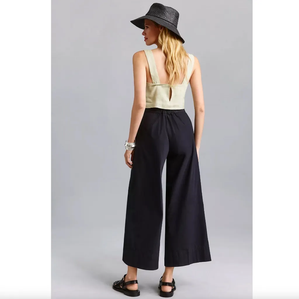 Anthropologie Pleated Poplin Trousers - Image 2