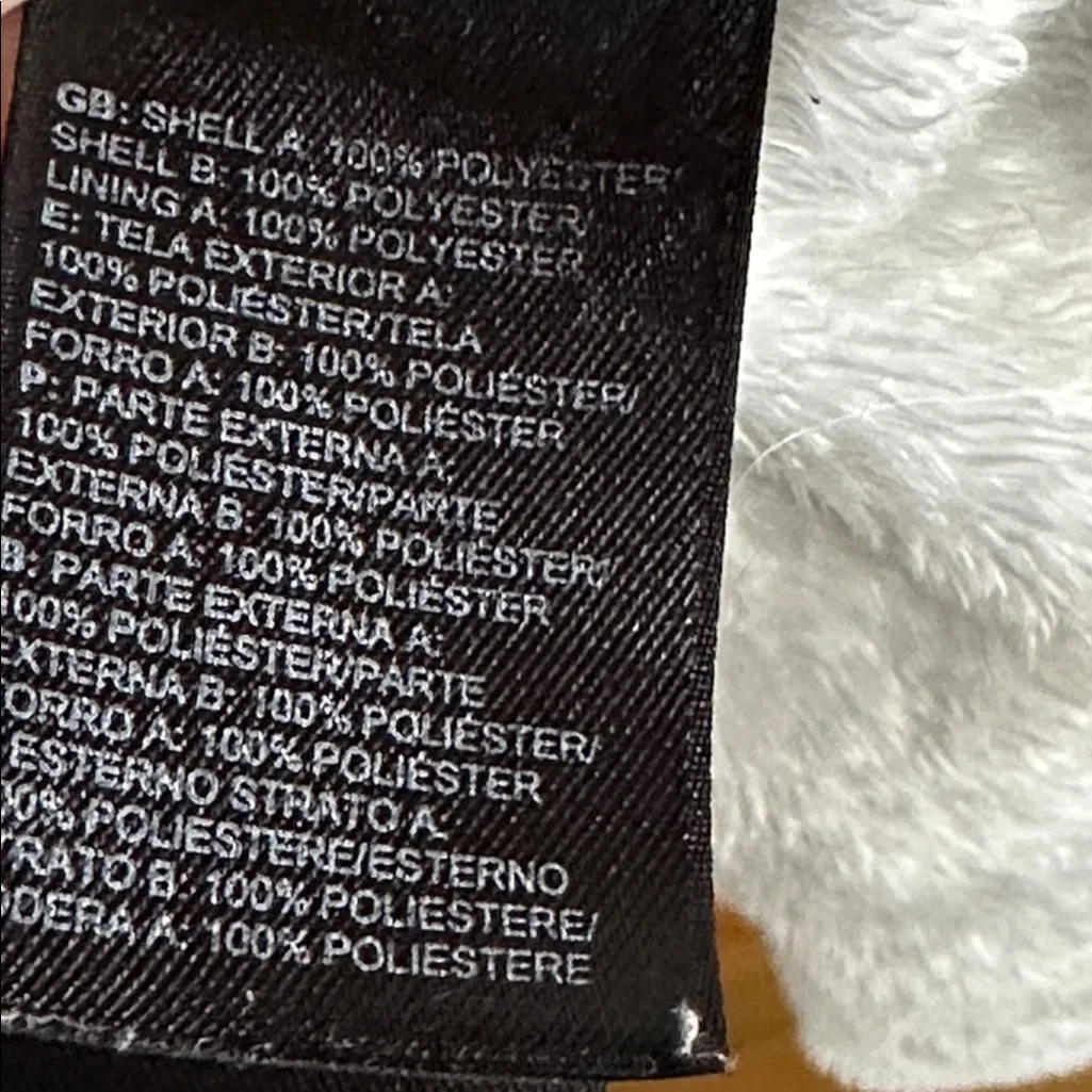 The North Face Ivory White Oso Monkey Fleece Zip Up Hoodie - Image 6