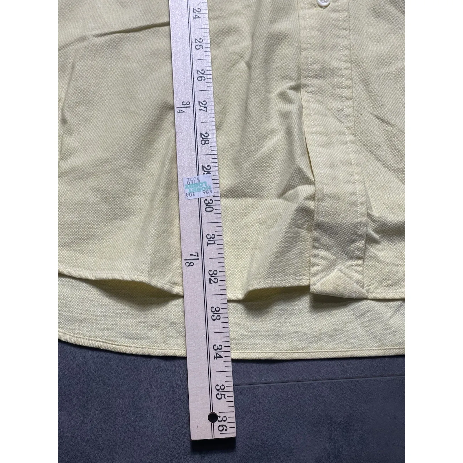 Polo Ralph Lauren Button-Front Yellow Shirt XXL Big Tall‎ F-113 - Image 6