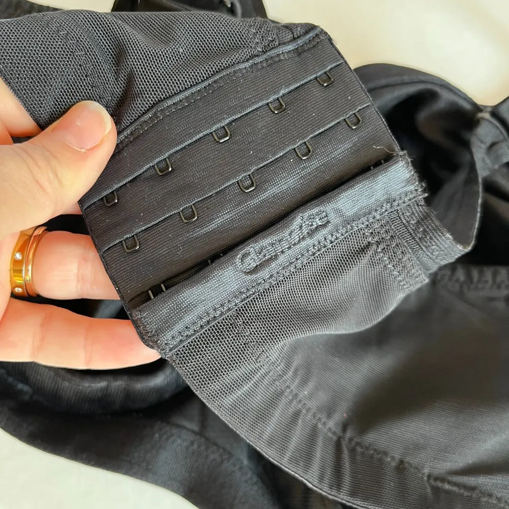 Glamorise Plus Sz 46 G Tan MagicLift Seamless Sports Bra Wireless Shaping Black - Image 7