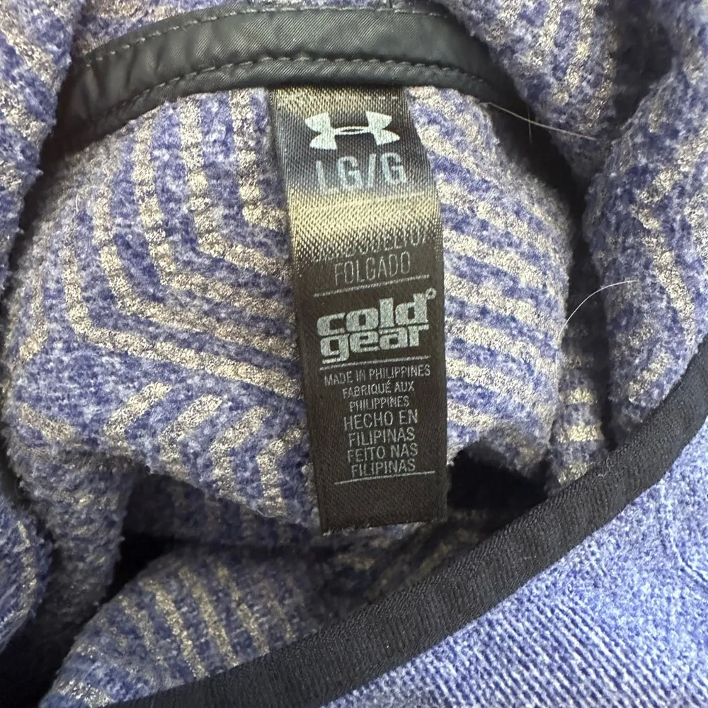 Under Armour Cold Gear Hoodie Hooded Sweatshirt Zippered Pockets - Image 2