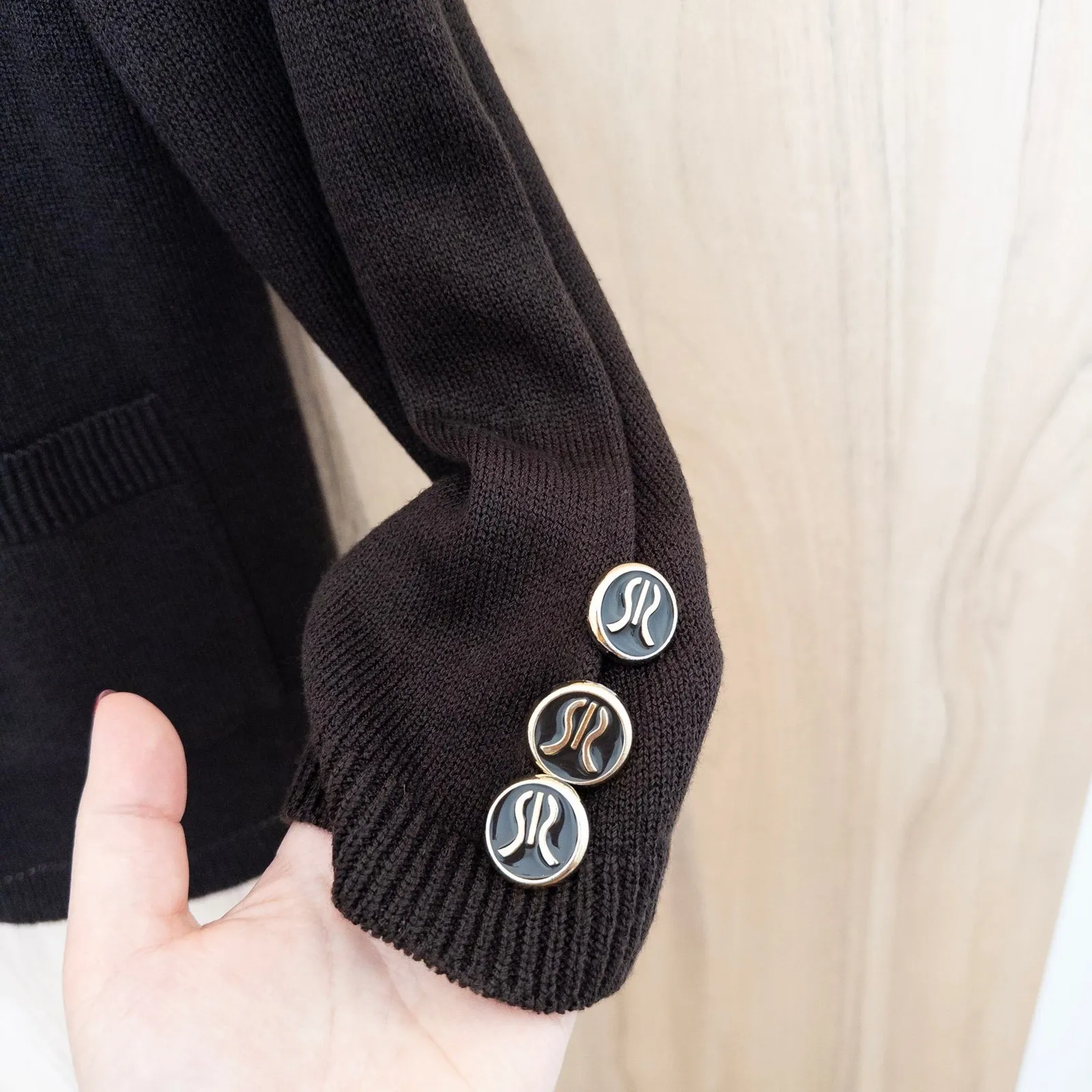 VTG San Remo Womens Sweater Set Size‎ M Brown Quiet Luxury Old Money 90s Capsule Size M - Image 5