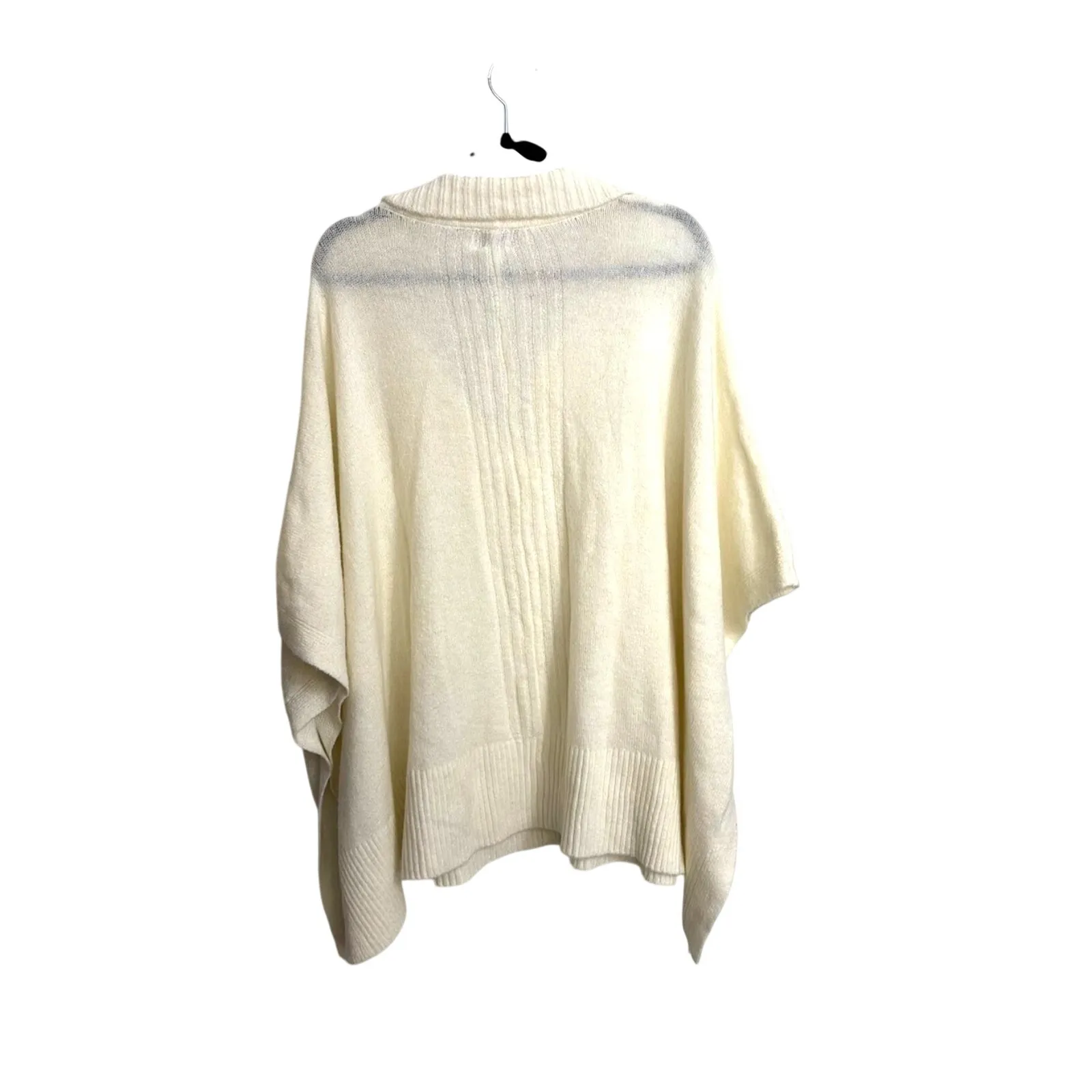 A New Day Sweater Womens OS Poncho Oversized Dolman Collar Pullover Cream NWT - Image 4