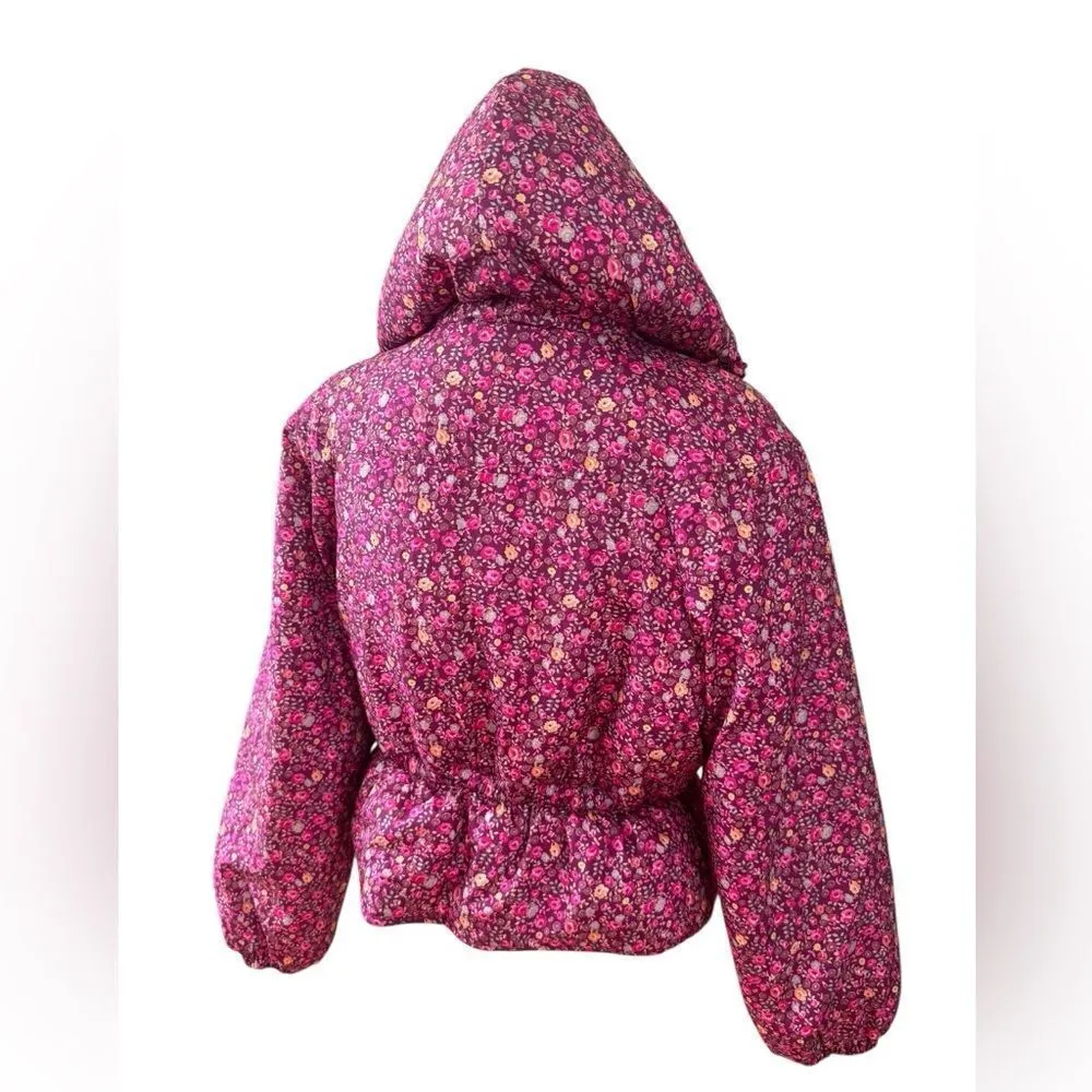 LOVESHACKFANCY MODENA JACKET purple Pink Floral XS - Image 3