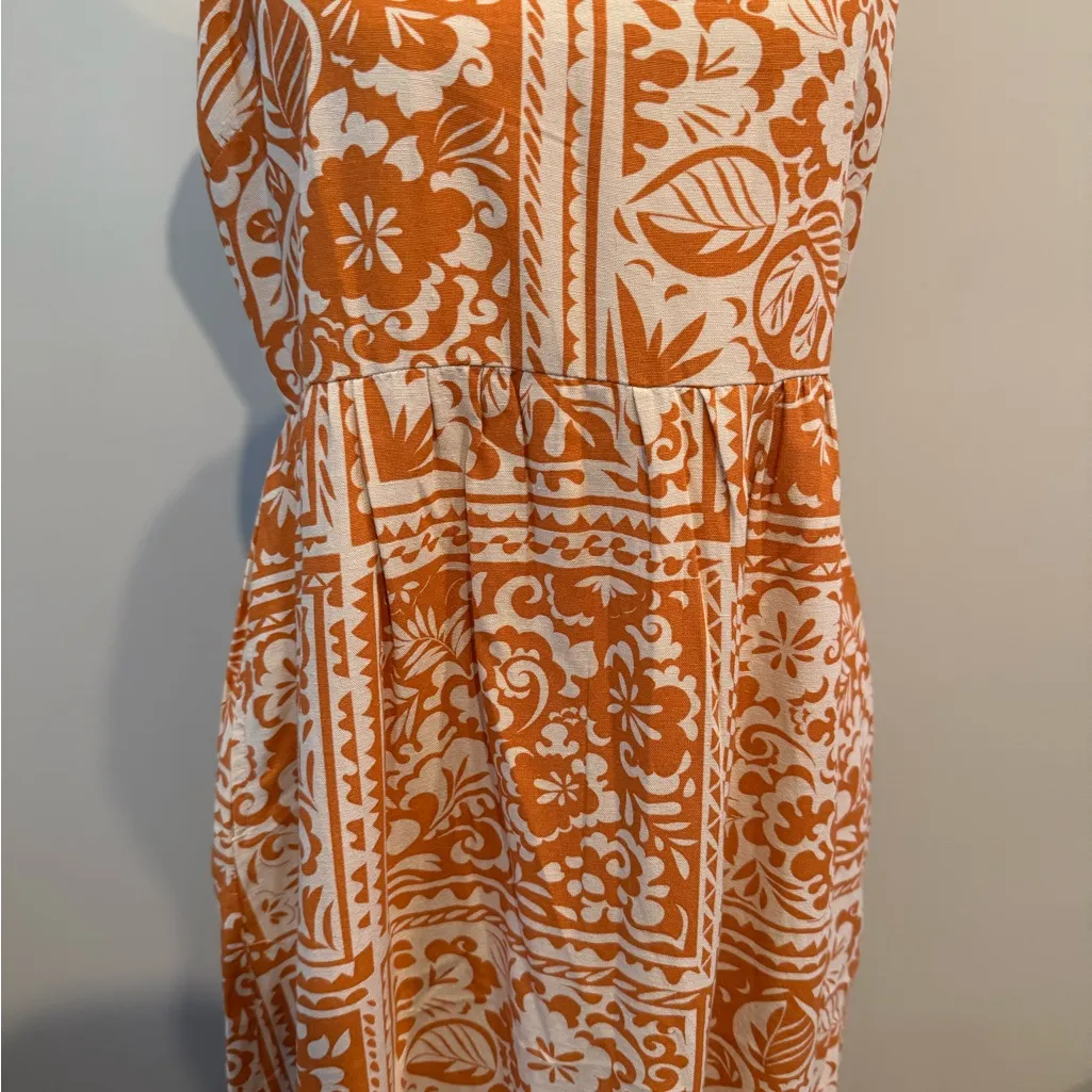Japna Terracotta Floral Maxi Dress - Image 5