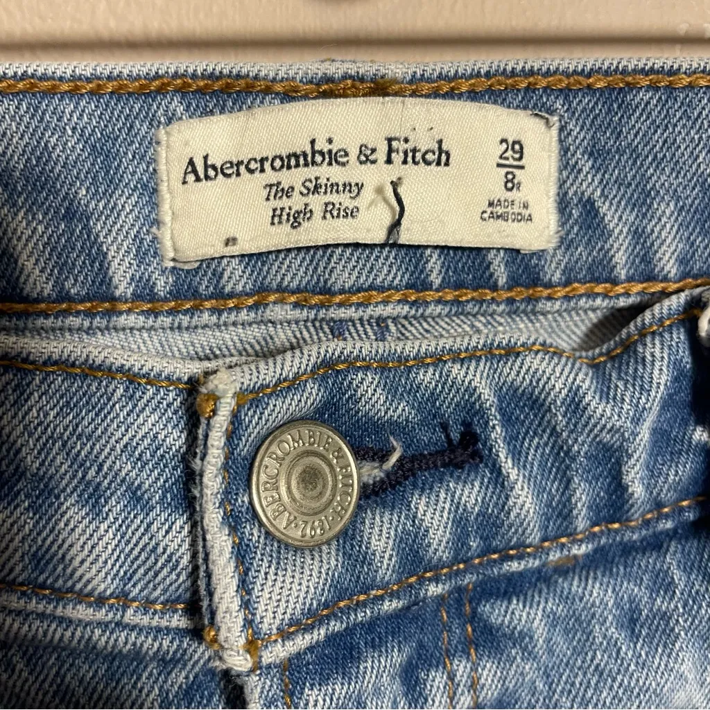 Abercrombie & Fitch The Skinny High Rise Jeans 29/8R - Image 4