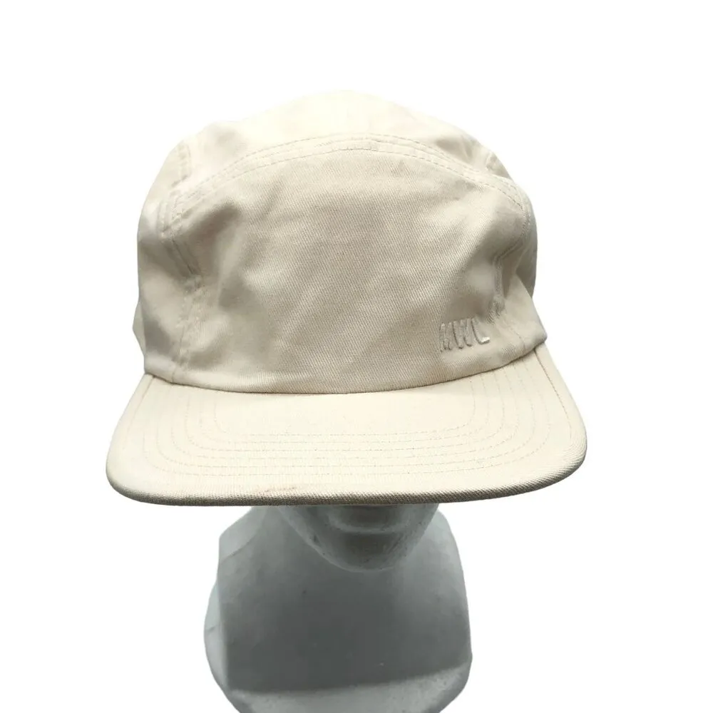 Madewell Womens Cotton Canvas Five-Panel Baseball Cap Ivory OS - Image 4