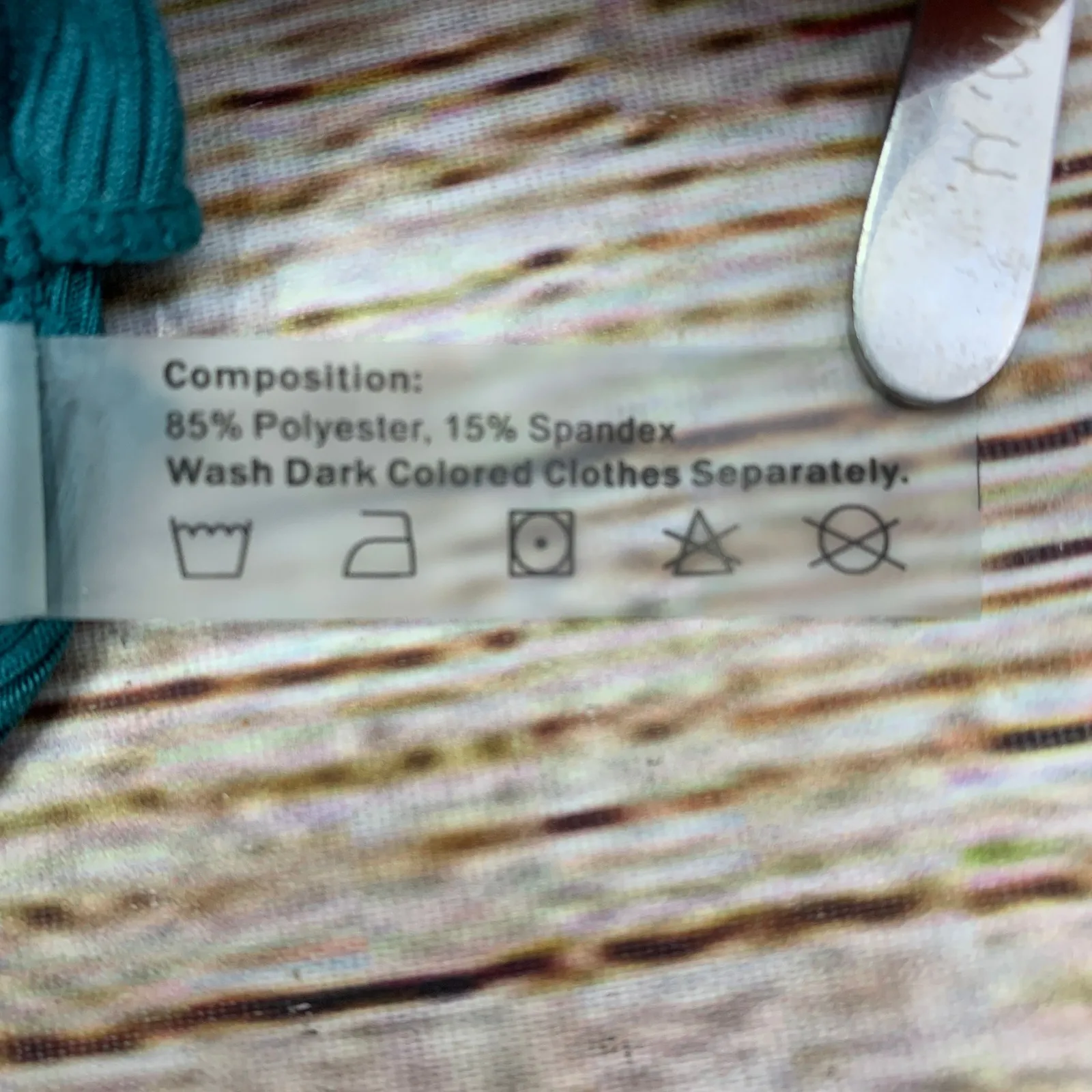 Zaful Teal Ribbed Knit Cross Wrap Cropped Cami Tank Top🆕[Women's Size US 8] NEW - Image 5