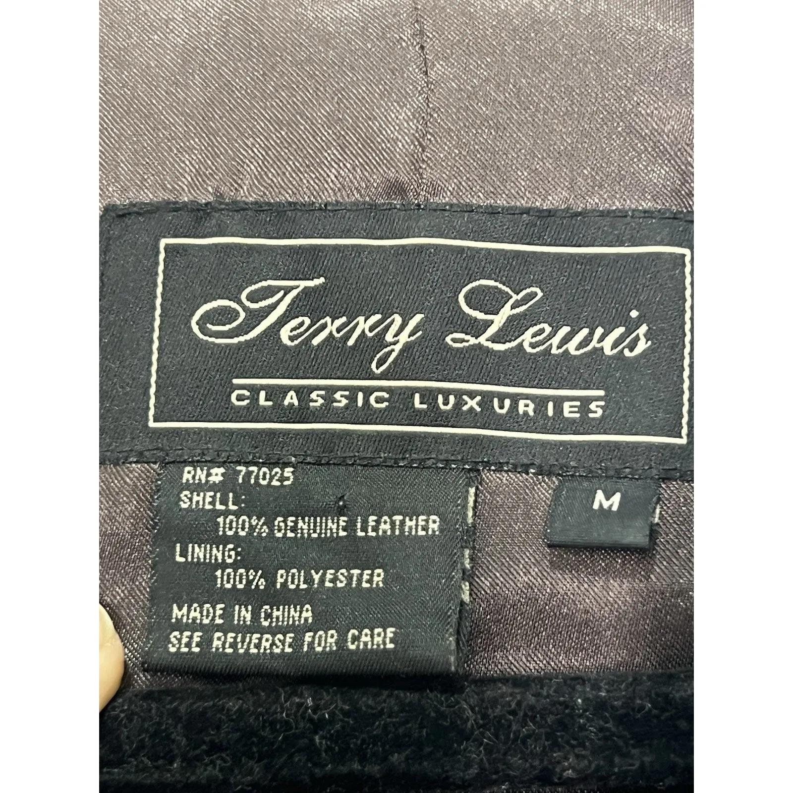 Terry Lewis Classic Luxury Women’s Soft Leather Jacket Size M Dark Brown - Image 4