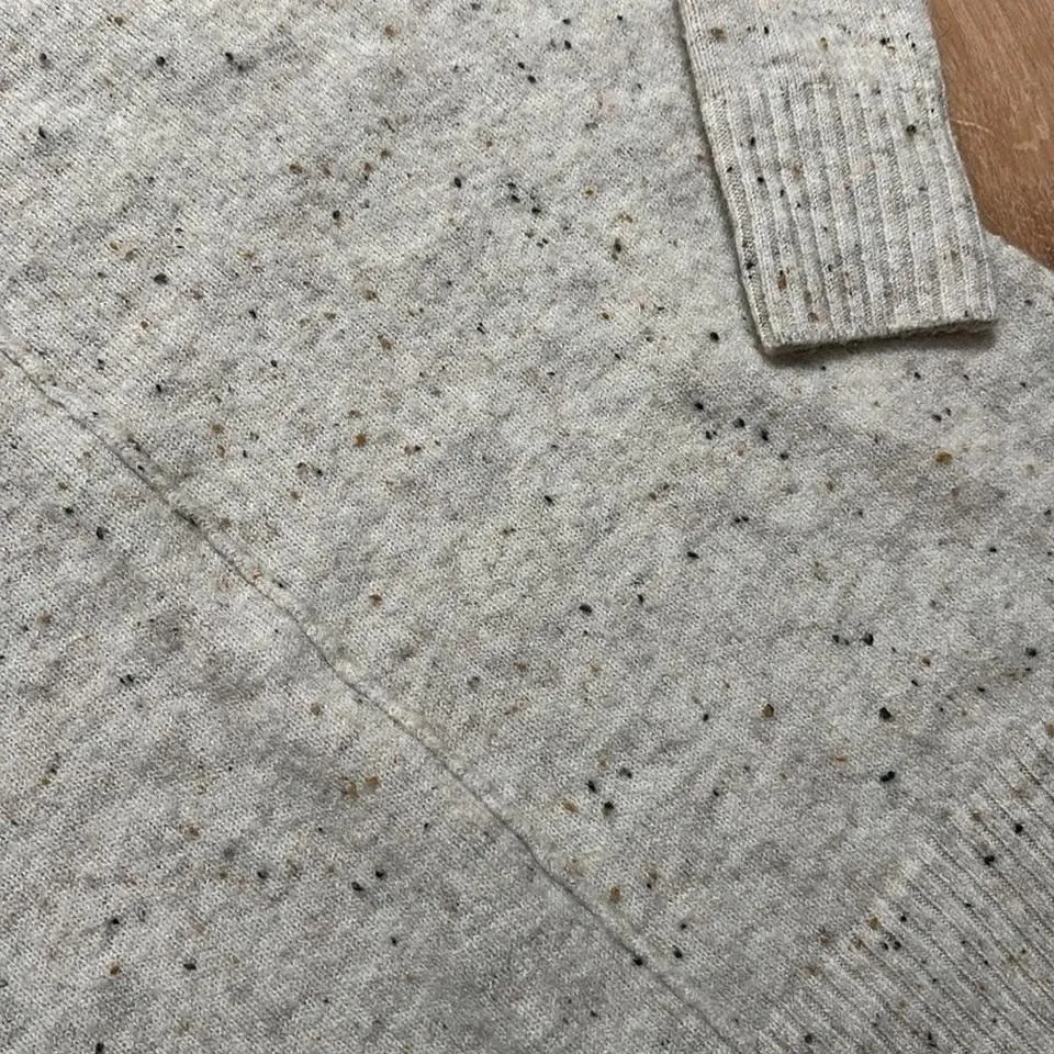 JESSICA SIMPSON | Women's Cream Speckle Cowl Neck Ribbed Oversized Sweater, XS - Image 3