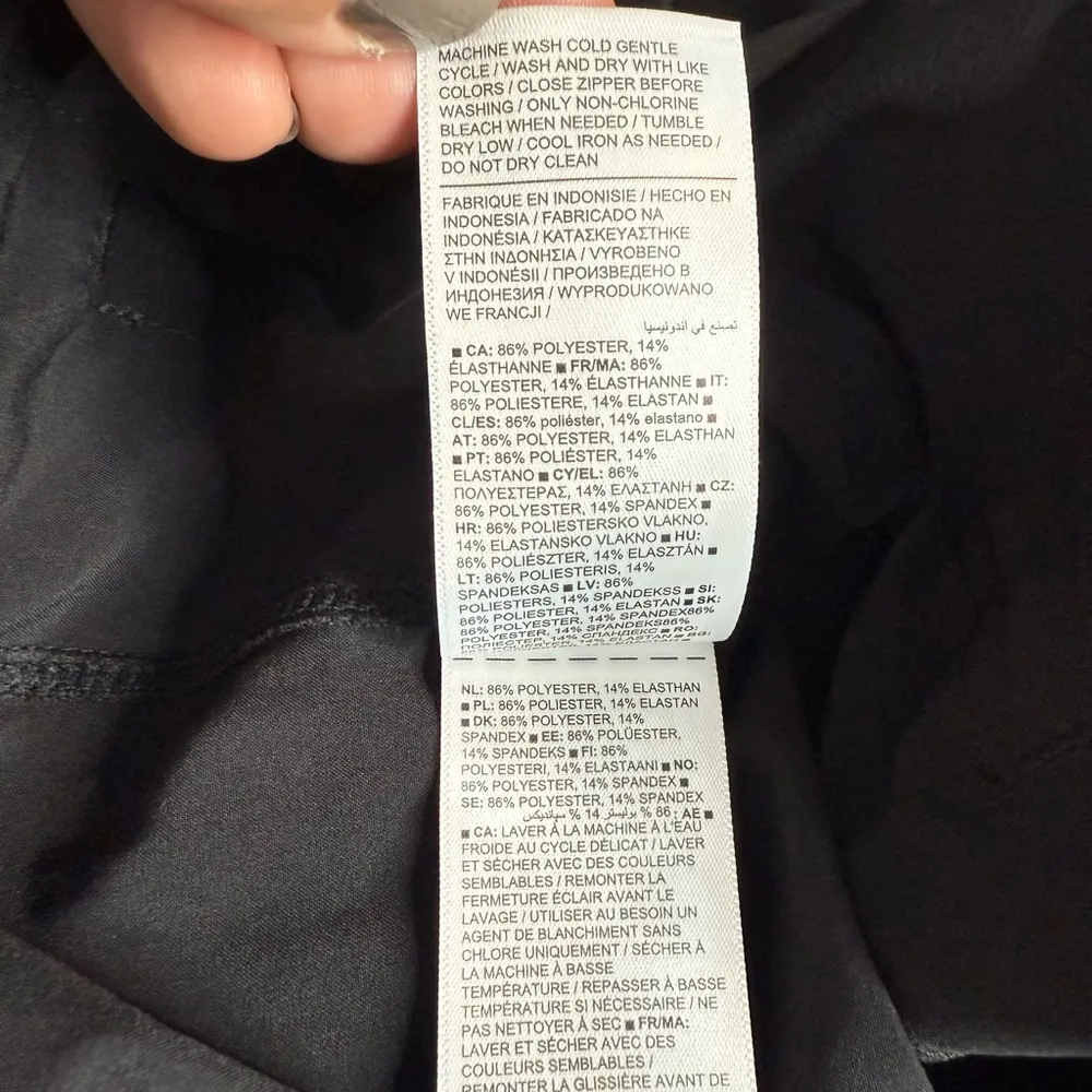 Athleta Brooklyn Heights High Rise Wide Leg Black Trouser W-985 Plus Size 20 - Image 8