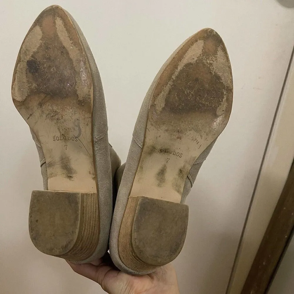 Soludos Lola tan leather point toe ankle booties size US 7 - Image 6