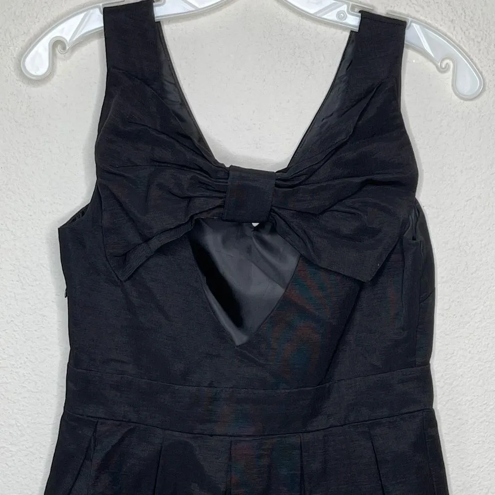 Luxe Dress With Bow Black - Image 6