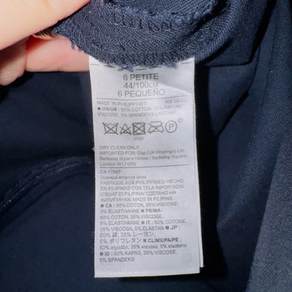 Banana Republic Blue High Waisted A-line Pencil Skirt size 6 petite - Image 4