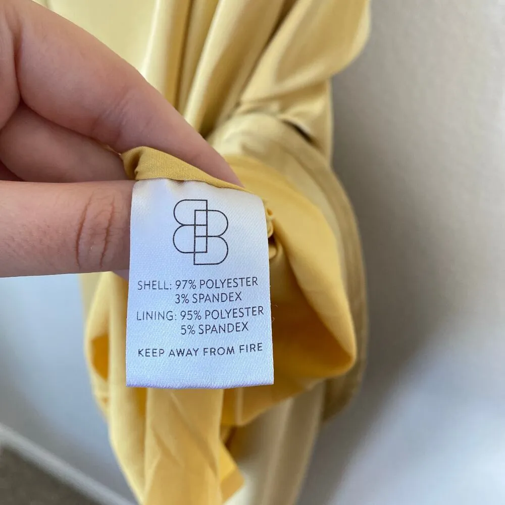 BALTIC BORN Molly Mod Maxi Dress Pale Mustard Butter Yellow Size Medium NWT New - Image 6