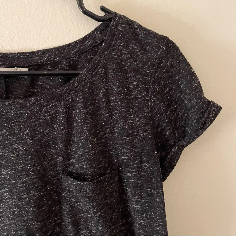 BSKGIRL- Bershka black and white pepper t-shirt shirt sleeve summer top - Image 2