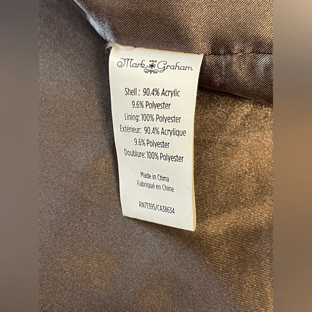 Mark & Graham Faux Fur Vest in Brown and Black Size L - Image 5