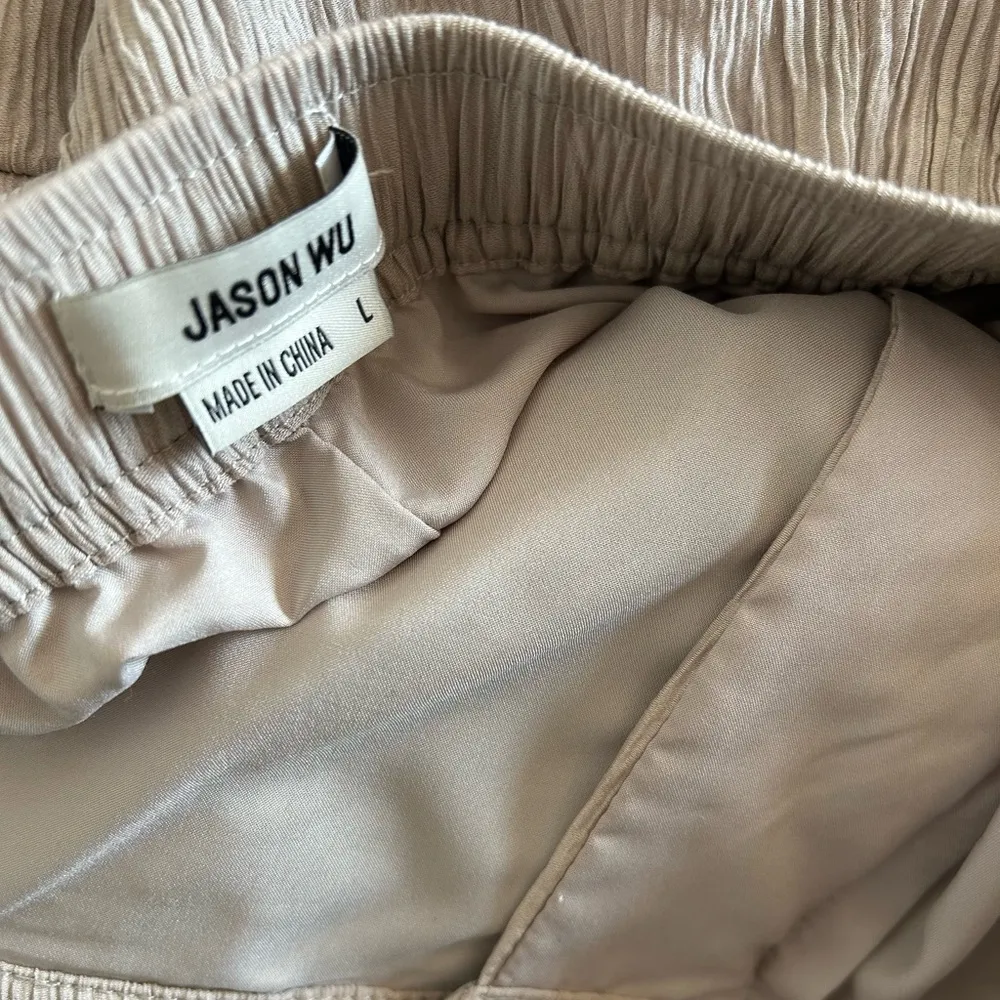 Jason wu 2 piece set crepe wide leg pant and vest top sz Large - Image 15