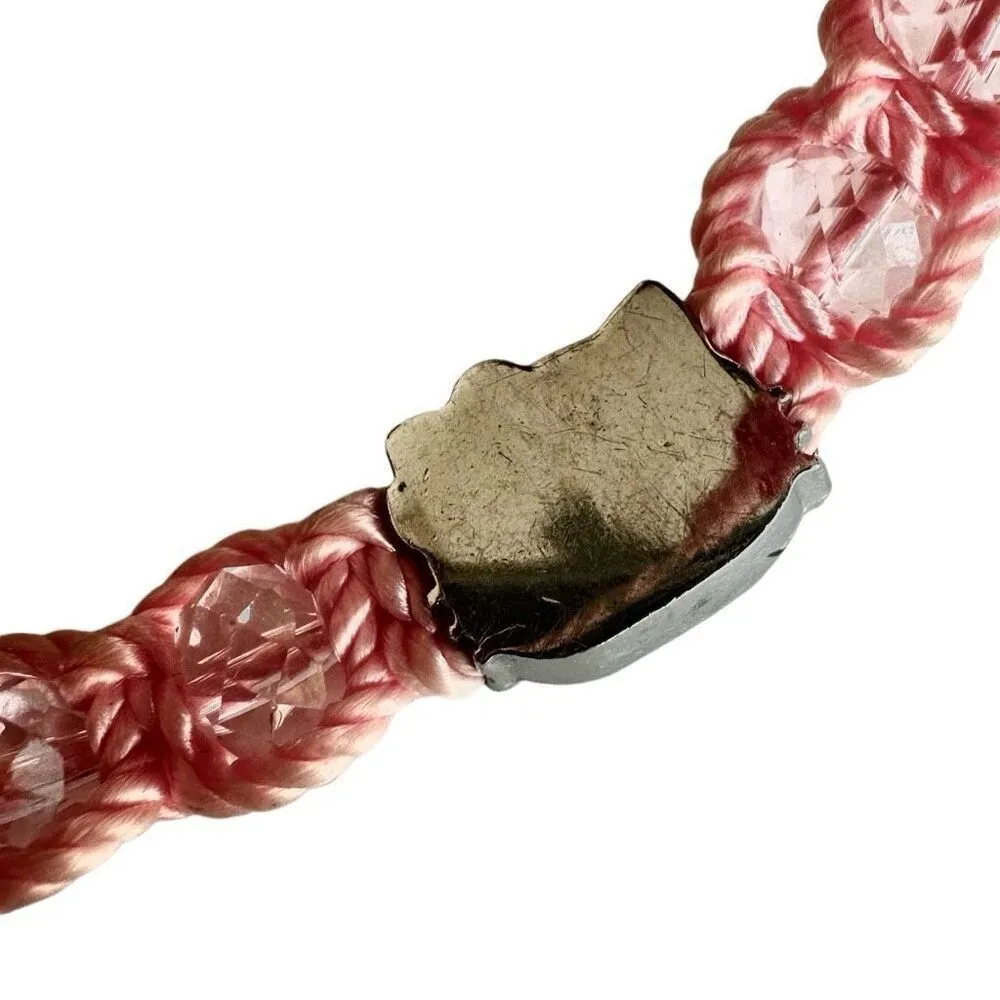 Hello Kitty macrame adjustable bracelet Pink - Image 8
