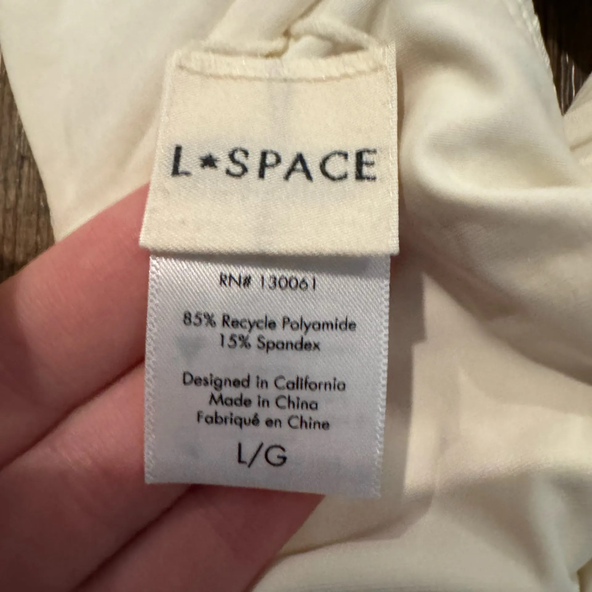 NWOT LSPACE Eco Ocean Rib Isa Bikini Top in Cream Large - Image 5