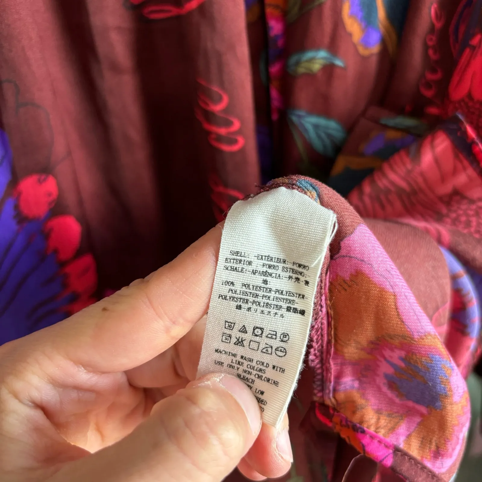 Free People Silky Nights Printed Button Down Top - Image 8