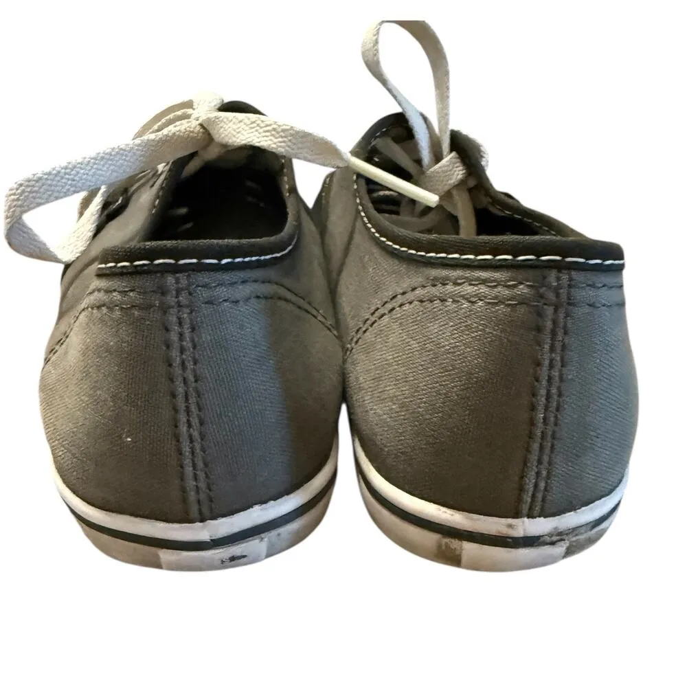 Vans Black & Gray Canvas Sneakers Women’s 6.5 / Men’s 5 - Image 4