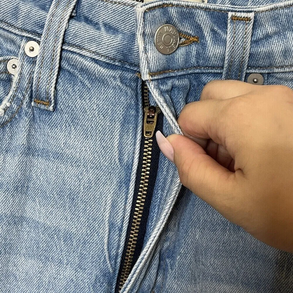 Madewell Curvy Perfect Vintage Jeans Women’s Size 24 Blue Fiore Wash High Rise - Image 13