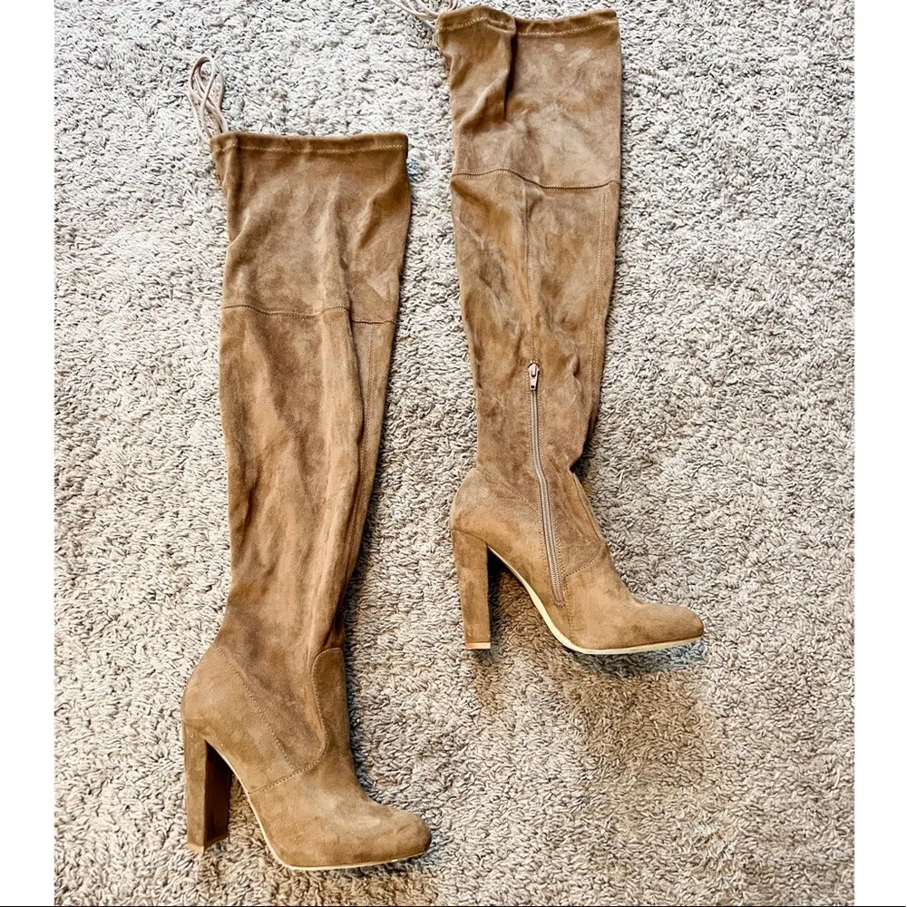 Taupe Thigh-High Boot - Image 6