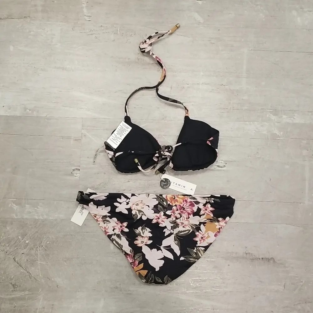 💕VITAMIN A💕 Bikini Gia Triangle Top + Luciana Full Coverage Bottom Ambrosia XS - Image 12