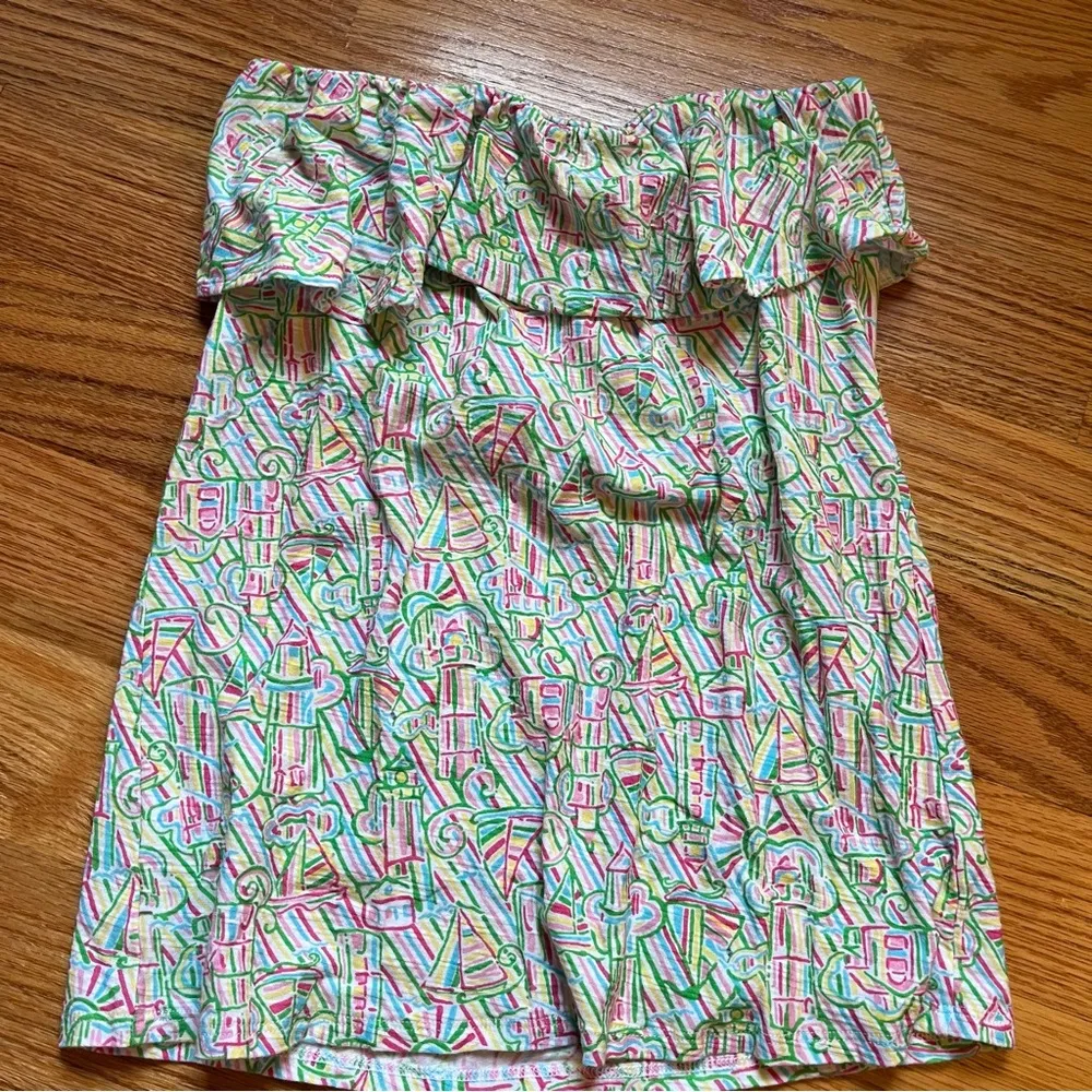 Lilly Pulitzer Women's Wiley Tube Top lighthouse print size small - Image 2