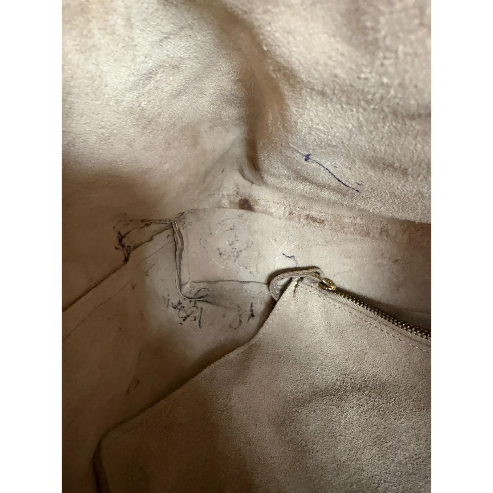 Haute Hippie Leather Suede Festival Hobo Bag Cream Beige Purse - Image 14