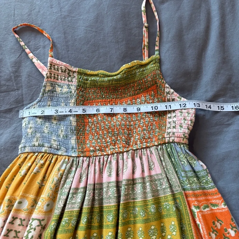 Jen's Pirate Booty Free People Small Smock Wild Side Floral Patchwork Midi Dress - Image 12