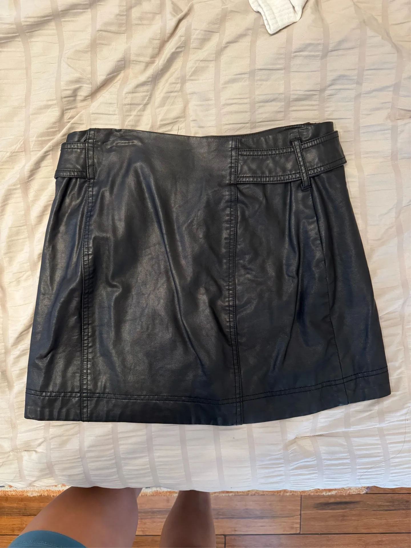 Free People Leather Skirt - Image 3