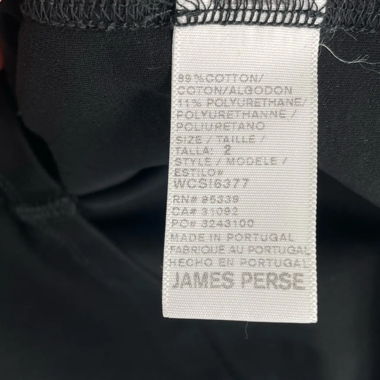 Standard James Perse Women's Black 3/4 Sleeve Scoop Neck Bodycon‎ Dress Size XS - Image 11