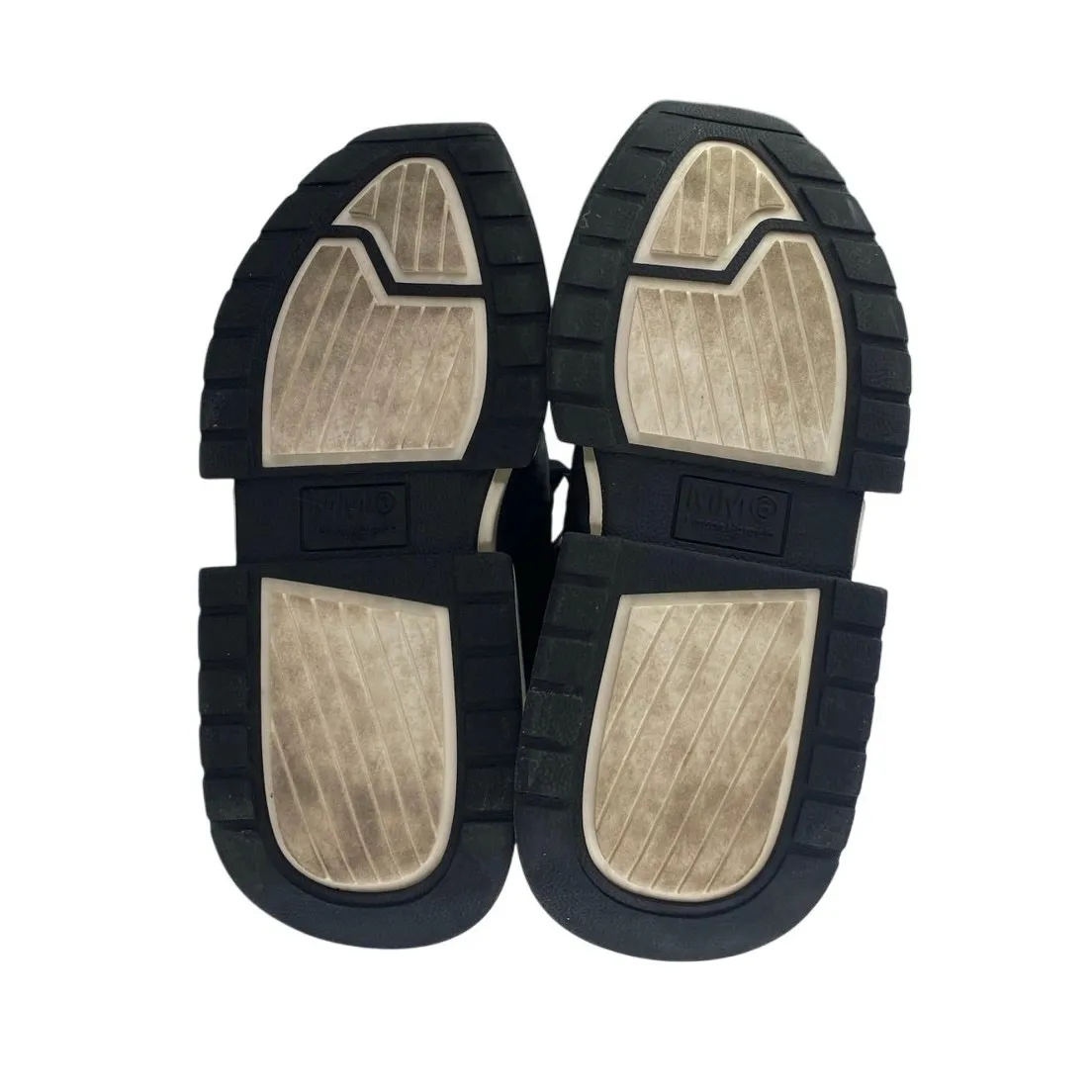 MM6 Maison Margiela Womens Black Suede Leather Low Top Trainers Sneakers Shoes 6 - Image 4