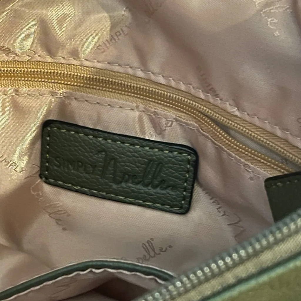 Simply Noelle Olive Green Crossbody with Decorative Adjustable Strap - Image 5