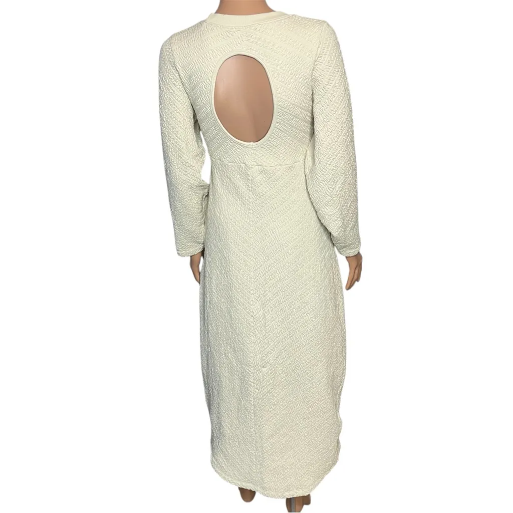 Free People Gabby Seamless Sweater Midi Dress NWT Ivory size M/L - Image 5