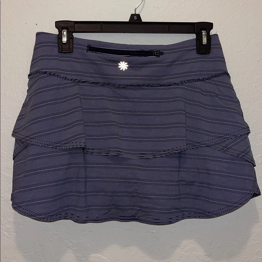 Athleta Striped Women's Tennis Skort Pickleball Skort Running Golf Gym - Image 3