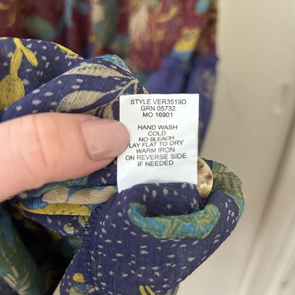 Figueroa & Flower Boho Maxi Dress Blue Size M - Image 8