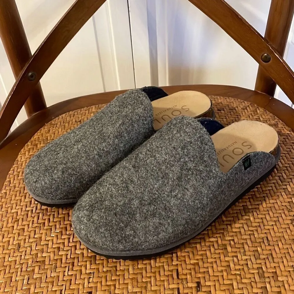 Soul Naturalizer Amelia grey felt slipper clogs size 36/5.5 - Image 9