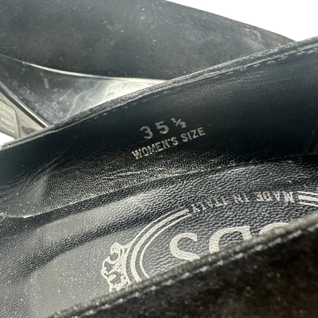 Tod's Zeppa Gomma Wedge Heels Pumps Shoes Suede Black‎ Size 35.5 US 5.5 - Image 12