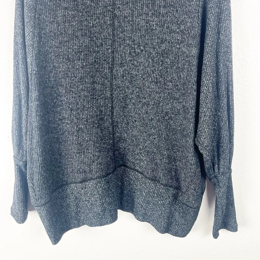 ANTHROPOLOGIE MAEVE Gray Ingrid Cocoon Ribbed Long Sleeves Open Cardigan XS - Image 7