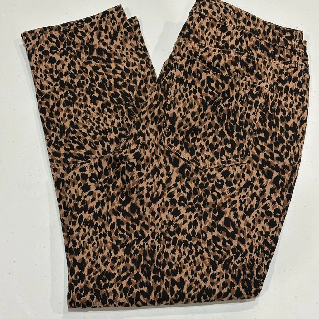 Terra & Sky Leopard Core Straight Denim, Straight Leg, Women’s Size 16 Plus - Image 3