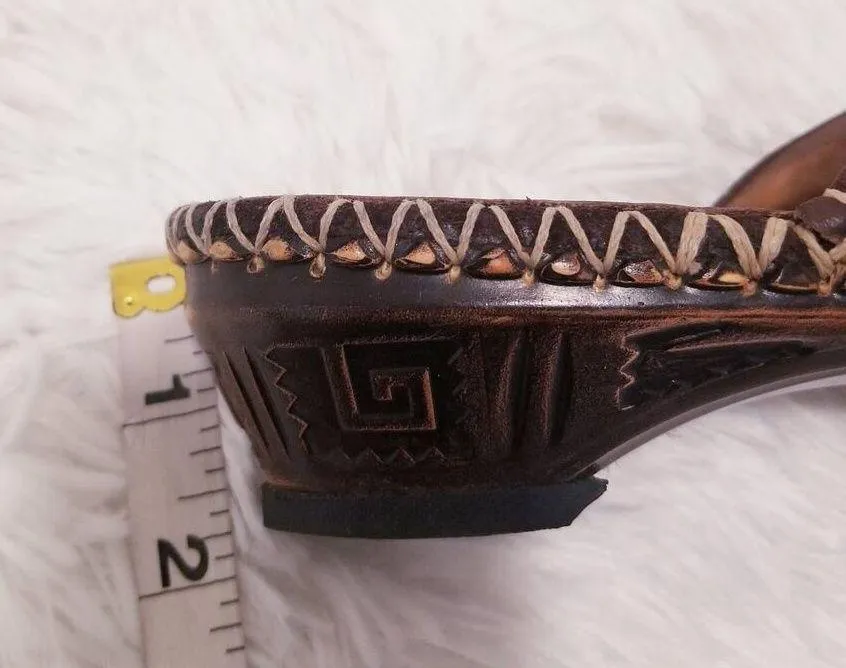 Tsonga Brown Leather Mules Clog Sandals Size undefined - Image 4