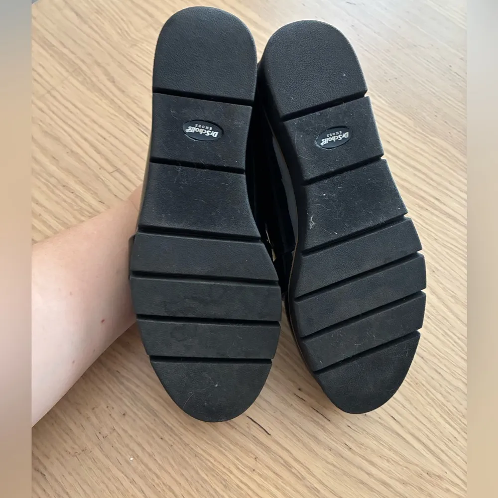 Dr Scholl's Womens Black Patent/Faux Suede Microfiber Loafer Flats Shoes 7.5 - Image 8