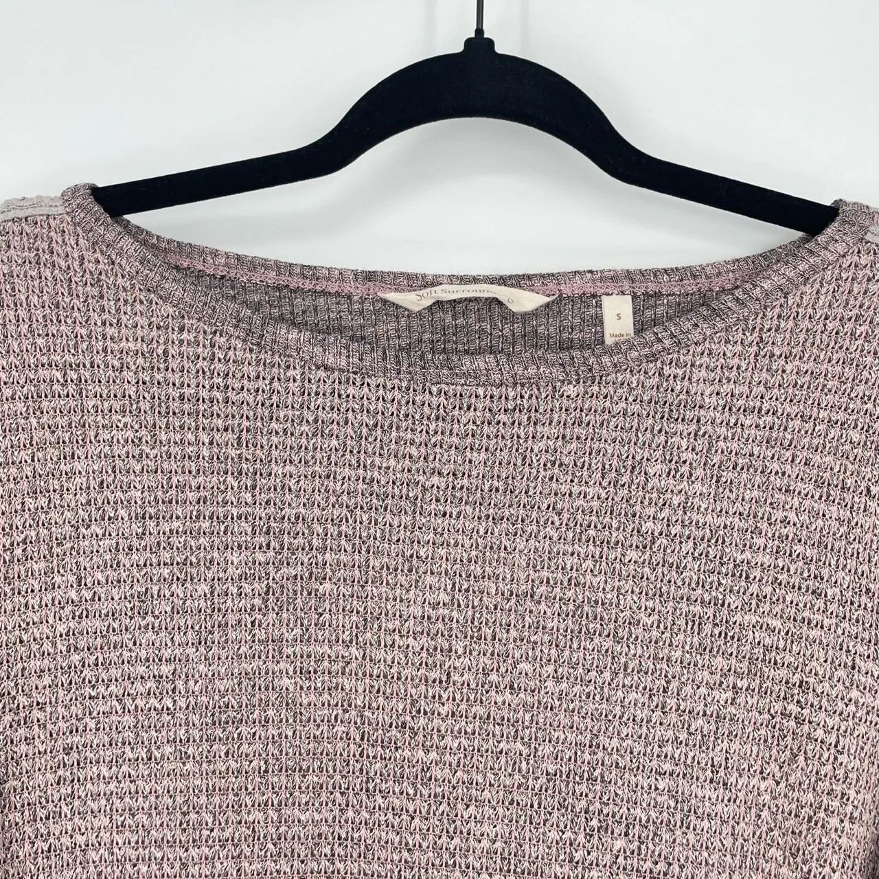 Soft Surroundings Quiet Luxury Knit Eyelet Trim Long-sleeve Sweater Medium - Image 2